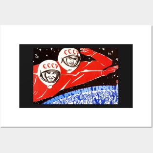USSR Propaganda - Cosmonauts Posters and Art